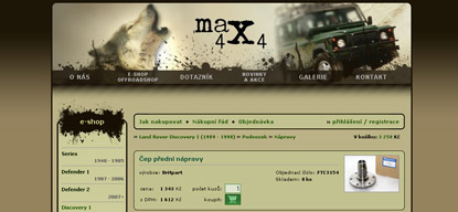 Max4x4 - eshop a servis vozidel Land Rover